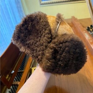 Brown Shearling Hat
